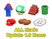 ALL Mario Update 1.8 Items