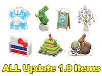 ALL Update 1.9 Items