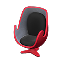 Artsy chair Black Seat color Red