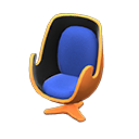 Artsy chair Blue Seat color Orange