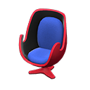 Artsy chair Blue Seat color Red