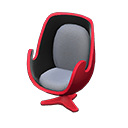 Artsy chair Gray Seat color Red