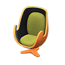 Artsy chair Moss green Seat color Orange