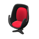 Artsy chair Red Seat color Black