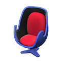 Artsy chair Red Seat color Blue