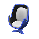 Artsy chair White Seat color Blue