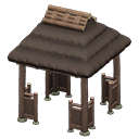 Animal Crossing Azumaya gazebo|Dark brown Image