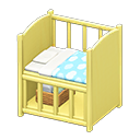 Baby bed Blue Blanket Yellow