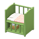 Baby bed Pink Blanket Green