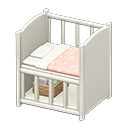 Baby bed Pink Blanket White