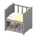 Baby bed Yellow Blanket Gray