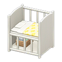 Baby bed Yellow Blanket White