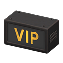 Backlit sign VIP Text Black