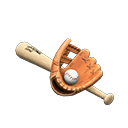 Animal Crossing Baseball set|Beige & brown Image
