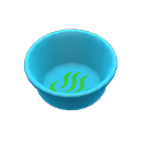 Animal Crossing Bath bucket|Hot-spring icon Inside design Blue Image