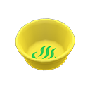 Bath bucket Hot-spring icon Inside design Yellow