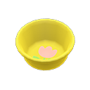 Bath bucket Tulip Inside design Yellow