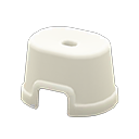 Bath stool White