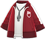 Animal Crossing Berry red open track jacket Image