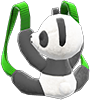 Animal Crossing Black & white panda backpack Image