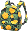 Animal Crossing Black botanical-print backpack Image