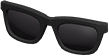 Animal Crossing Black simple sunglasses Image