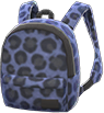 Animal Crossing Blue leopard-print backpack Image