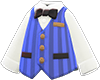 Animal Crossing Blue shirt with striped vest Image