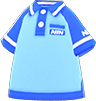 Animal Crossing Blue shop uniform shirt Image