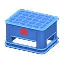 Bottle crate Apple Logo Blue