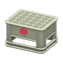 Bottle crate Apple Logo Gray