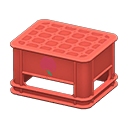 Bottle crate Apple Logo Red