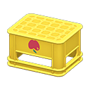 Bottle crate Apple Logo Yellow