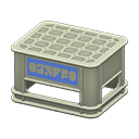 Bottle crate Blue logo Logo Gray