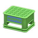 Bottle crate Blue logo Logo Green