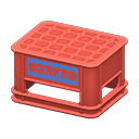 Bottle crate Blue logo Logo Red