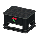 Bottle crate Cherry Logo Black