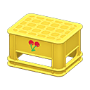 Bottle crate Cherry Logo Yellow