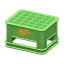 Bottle crate Orange Logo Green