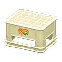 Bottle crate Orange Logo White