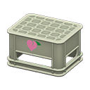 Bottle crate Peach Logo Gray