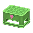 Bottle crate Peach Logo Green