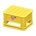 Bottle crate Peach Logo Yellow