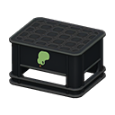 Bottle crate Pear Logo Black