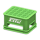 Bottle crate White logo Logo Green