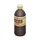 Bottled beverage Light brown Label Black