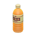 Bottled beverage Light brown Label Orange
