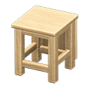 Box-shaped seat Light wood