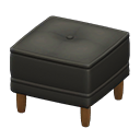 Boxy stool Black