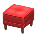 Boxy stool Red